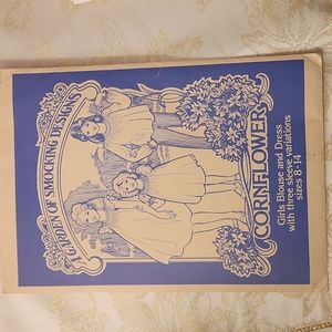 Smocking Pattern - Uncut - Girls Blouse and Dress, Three Variations